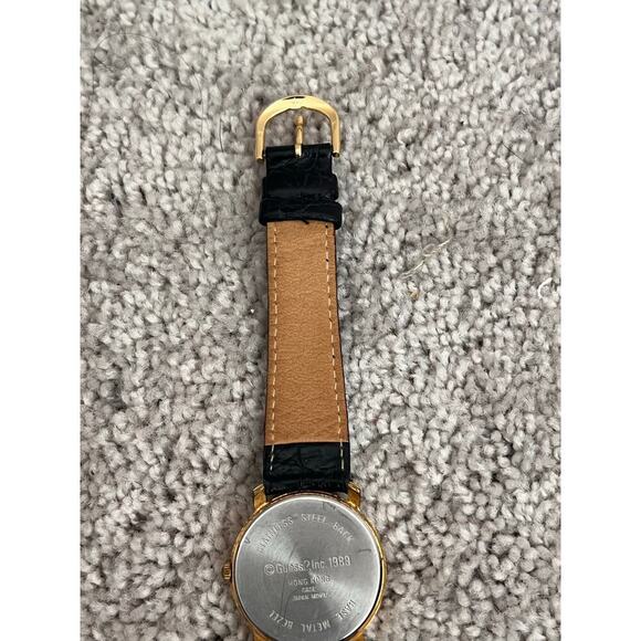 Guess Vintage 1989 Moon Phase Quartz Watch Original Box & Papers Leather Strap - Picture 12 of 15